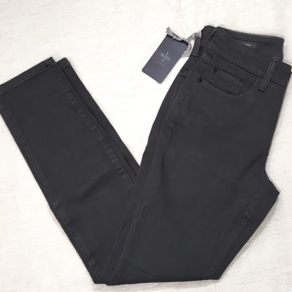 🆕 NYDJ Alina denim leggings charcoal gray 00P